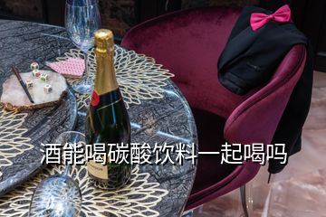 酒能喝碳酸飲料一起喝嗎