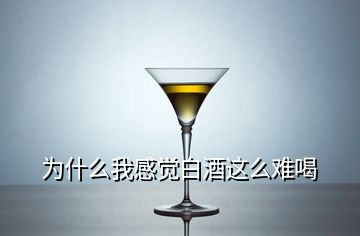 為什么我感覺(jué)白酒這么難喝