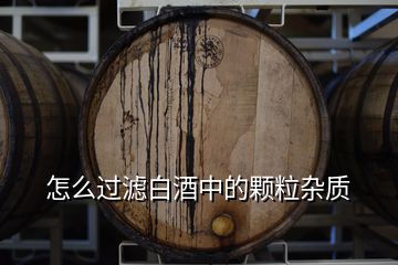 怎么過濾白酒中的顆粒雜質