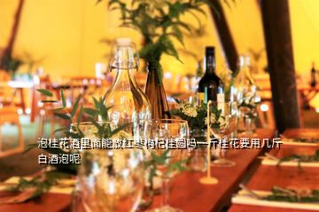 泡桂花酒里面能放紅棗枸杞桂圓嗎一斤桂花要用幾斤白酒泡呢