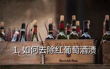 1. 如何去除紅葡萄酒漬