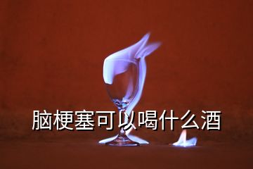 腦梗塞可以喝什么酒