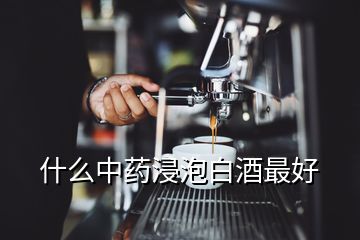 什么中藥浸泡白酒最好