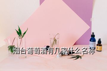 煙臺葡萄酒有幾家什么名稱