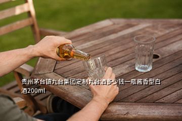 貴州茅臺(tái)鎮(zhèn)九臺(tái)集團(tuán)定制九臺(tái)灑多少錢一瓶醬香型白酒200ml