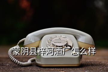 蒙陰縣梓河酒廠怎么樣