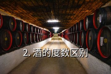 2. 酒的度數(shù)區(qū)別