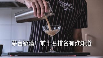 茅臺(tái)鎮(zhèn)酒廠前十名排名有誰知道