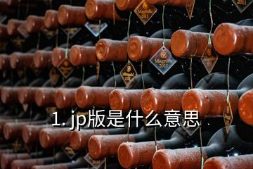 1. jp版是什么意思