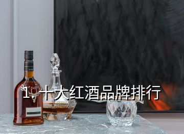 1. 十大紅酒品牌排行