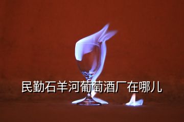 民勤石羊河葡萄酒廠在哪兒