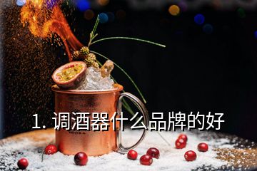 1. 調(diào)酒器什么品牌的好