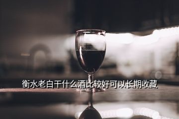 衡水老白干什么酒比較好可以長期收藏