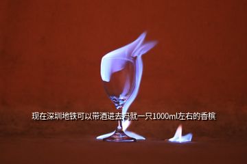 現(xiàn)在深圳地鐵可以帶酒進(jìn)去嗎就一只1000ml左右的香檳