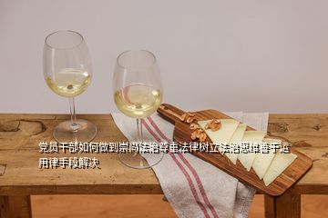 黨員干部如何做到崇尚法治尊重法律樹立法治思維善于運(yùn)用律手段解決