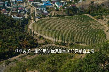 剛剛買了一瓶50年茅臺連瓶重1035克是否正常