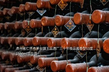 貴州省仁懷市茅臺鎮(zhèn)玉品酒廠三十年極品醬香型53度1500ml現(xiàn)在值