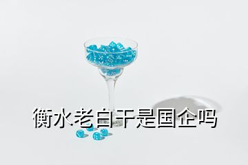 衡水老白干是國企嗎