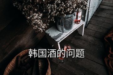 韓國(guó)酒的問(wèn)題