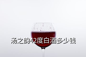 湯之韻42度白酒多少錢(qián)