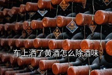 車上灑了黃酒怎么除酒味