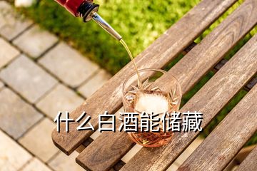 什么白酒能儲(chǔ)藏