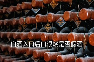 白酒入口后口很燒是否假酒