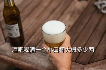 酒吧喝酒一個小口杯大概多少兩