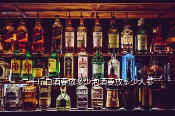 二十斤白酒要放多少泡酒要放多少人參