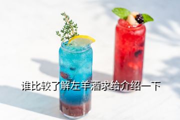 誰比較了解左羊酒求給介紹一下