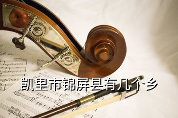 凱里市錦屏縣有幾個鄉(xiāng)