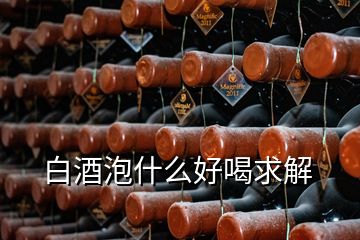 白酒泡什么好喝求解