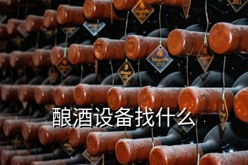 釀酒設備找什么