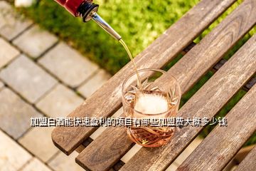 加盟白酒能快速盈利的項(xiàng)目有哪些加盟費(fèi)大概多少錢