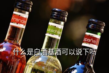 什么是白酒基酒可以說下嗎