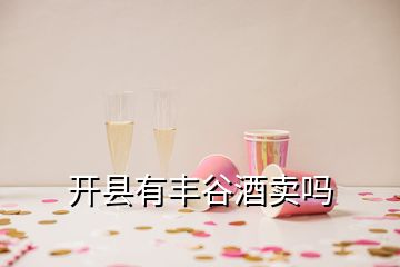 開縣有豐谷酒賣嗎