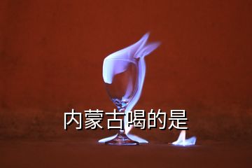 內(nèi)蒙古喝的是