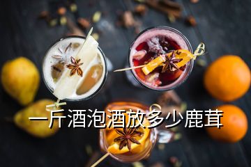 一斤酒泡酒放多少鹿茸