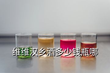 維維漢鄉(xiāng)酒多少錢瓶哪