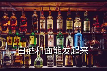 白酒和面能發(fā)起來(lái)