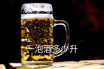 一泡酒多少升