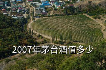 2007年茅臺酒值多少