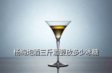 楊梅炮酒三斤酒要放多少冰糖