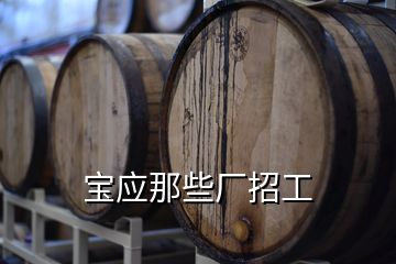 寶應(yīng)那些廠招工