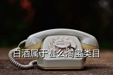 白酒屬于甚么淘寶類目