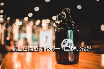 佛山白酒招商 找哪一個(gè)品牌比較好