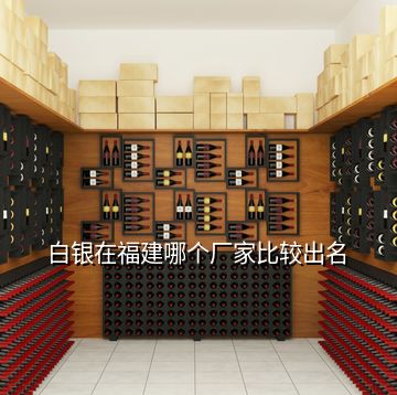 白銀在福建哪個(gè)廠家比較出名
