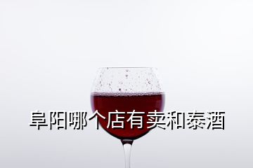 阜陽哪個店有賣和泰酒