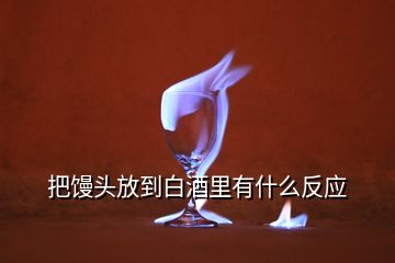 把饅頭放到白酒里有什么反應