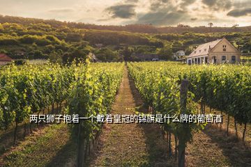 兩只獅子抱著一個戴著皇冠的錦旗是什么牌的葡萄酒